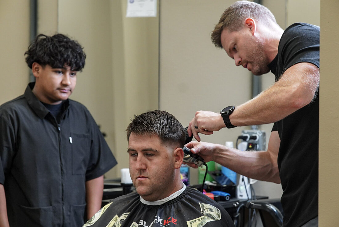 Hands-on barber training